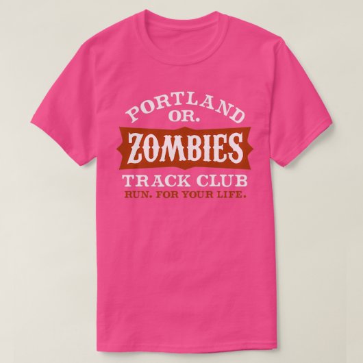 Portland Zombies Track Club T-shirt (Design voorkant)