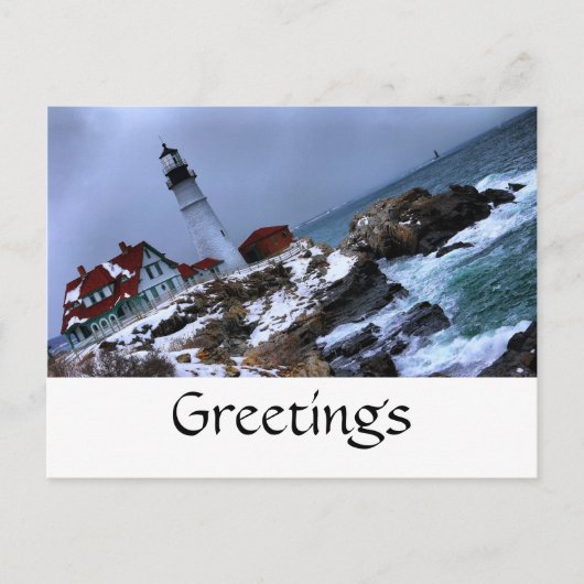 Portlandhead Lighthouse-Briefkaart Briefkaart (Voorkant)