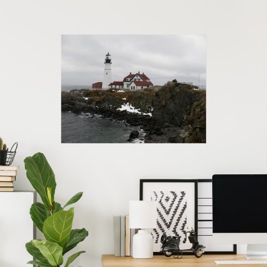 Portlandhead Lighthouse-Poster Poster (Thuiskantoor)