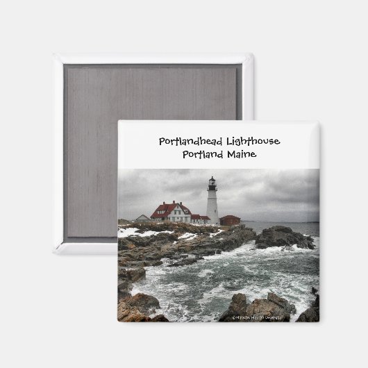 Portlandhead Vuurtoren-Magnet Magneet (Voorkant / Achterkant)