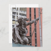Portlandia standbeeld, Portland, Oregon Briefkaart (Voorkant / Achterkant)