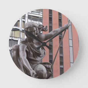 Portlandia standbeeld, Portland, Oregon Ronde Klok