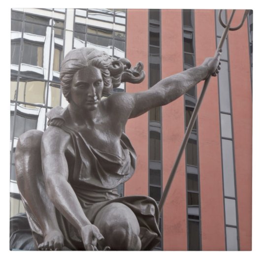 Portlandia standbeeld, Portland, Oregon Tegeltje (Voorkant)