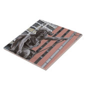 Portlandia standbeeld, Portland, Oregon Tegeltje (Zijkant)