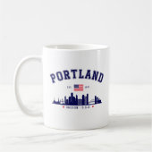 Portland's Urban Silhouette Koffiemok (Links)
