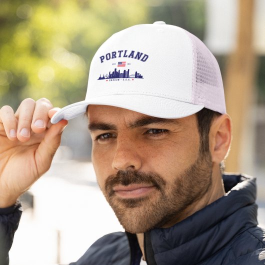 Portland's Urban Silhouette Trucker Pet