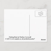 Portloe Cornwall England Briefkaart (Achterkant)