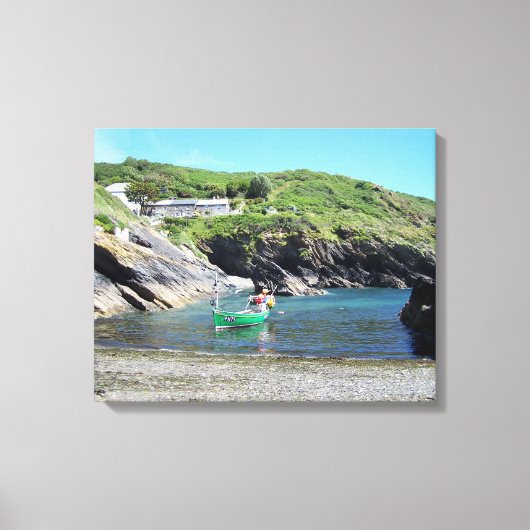 Portloe Cornwall England Canvas Afdruk (Voorkant)