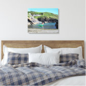 Portloe Cornwall England Canvas Afdruk (Insitu (Slaapkamer))