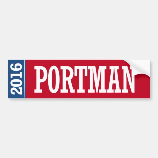 Portman - Rob Portman 2016 Bumpersticker (Voorkant)