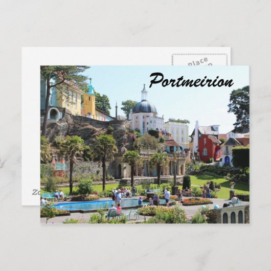 Portmeirion Briefkaart One (Voorkant / Achterkant)
