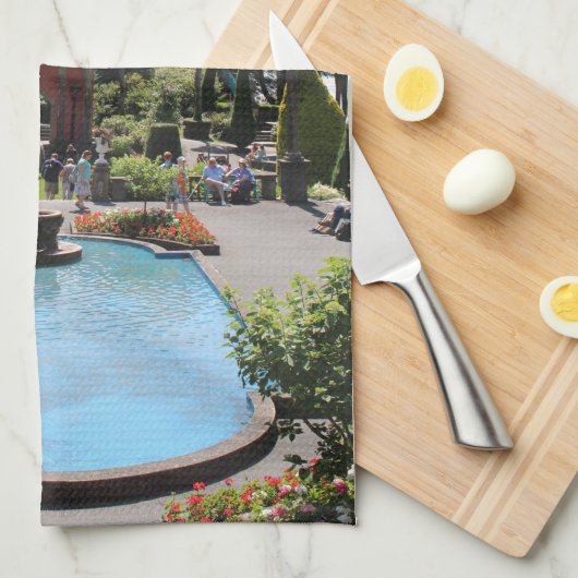 Portmeirion Fountain Theedoek (Quarter Fold)