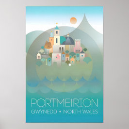 Portmeirion, Gwynned, Noord-Wales Print