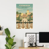 Portmeirion Noord-Wales Reisposter Poster (Thuiskantoor)