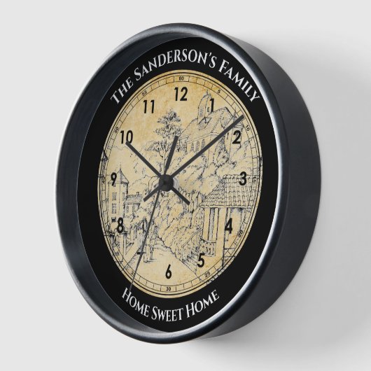 Portmeirion North Wales Pen and Ink Sketch Large C (Hoek)