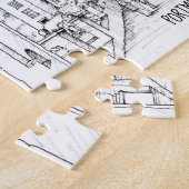 Portmeirion North Wales Pen and Ink Sketch Legpuzzel (Zijkant)