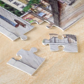 Portmeirion North Wales Pen and Wash Sketch Legpuzzel (Zijkant)