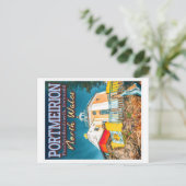 PORTMEIRION - PENRHYNDEUDRAETH GWYNEDD NORTH WALES BRIEFKAART (Staand voorkant)