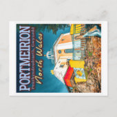 PORTMEIRION - PENRHYNDEUDRAETH GWYNEDD NORTH WALES BRIEFKAART (Voorkant)