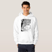 Porto Alegre Brazil City Map Hoodie (Voorkant volledig)