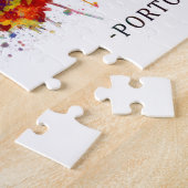 Porto Alegre Brazil Skyline Legpuzzel (Zijkant)