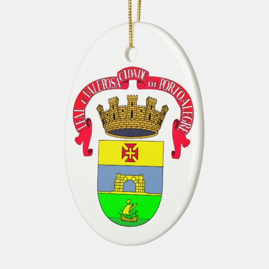 Porto Alegre (stadszegel) - BRAZILIË Keramisch Ornament (Links)