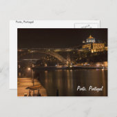 Porto bij nacht Briefkaart (Voorkant / Achterkant)