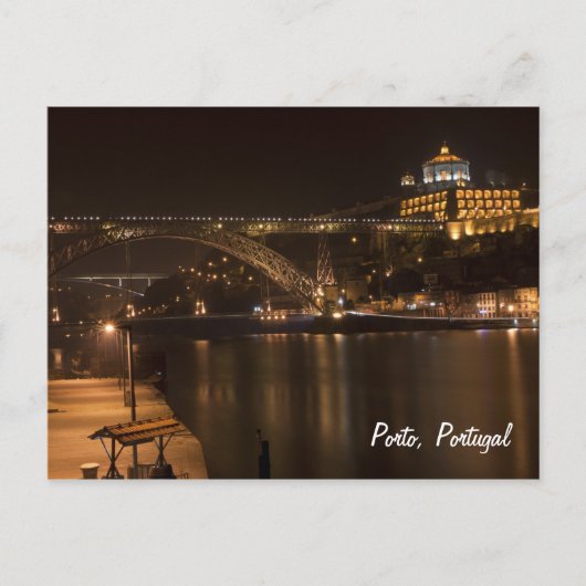 Porto bij nacht Briefkaart (Voorkant)