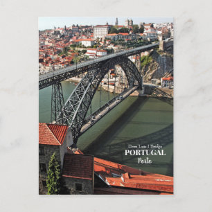 Porto brug over de Douro, Portugal Briefkaart