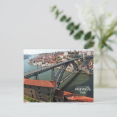 Porto brug over de Douro, Portugal Briefkaart (Staand voorkant)