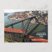 Porto brug over de Douro, Portugal Briefkaart (Voorkant)