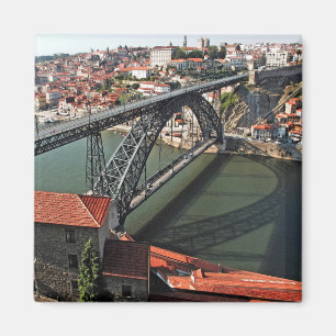 Porto brug over de Douro, Portugal Magneet