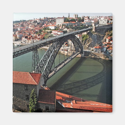 Porto brug over de Douro, Portugal Magneet (Voorkant)