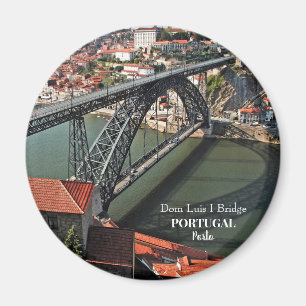 Porto brug over de Douro, Portugal Magneet