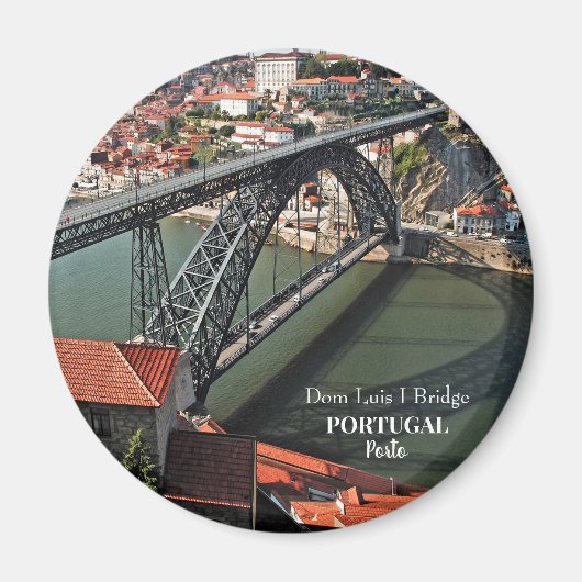 Porto brug over de Douro, Portugal Magneet (Voorkant)
