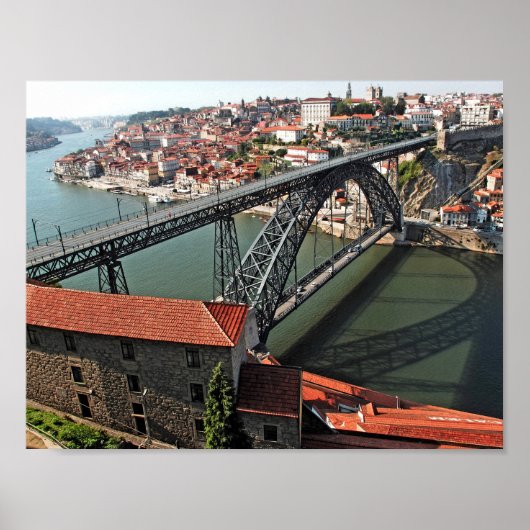 Porto brug over de Douro, Portugal Poster (Voorkant)