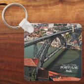 Porto brug over de Douro, Portugal Sleutelhanger (Voorkant)