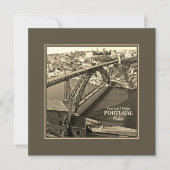 Porto brug over de rivier de Douro, Portugal, sepi (Voorkant)