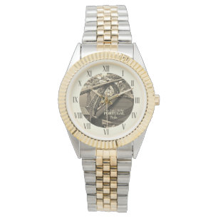 Porto brug over de rivier de Douro, Portugal, sepi Horloge