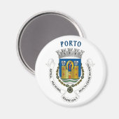 Porto City Coat of Arms Magnet (Voorkant / Achterkant)