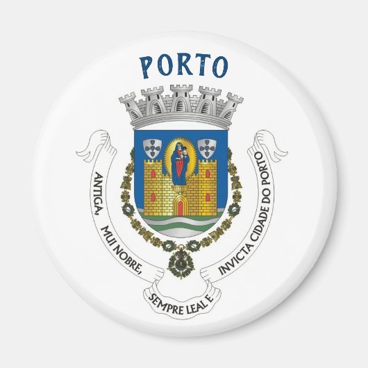Porto City Coat of Arms Magnet (Voorkant)