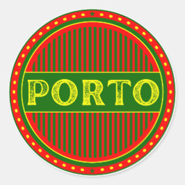 Porto City Pride Emblem – Portuguese Identity Ronde Sticker
