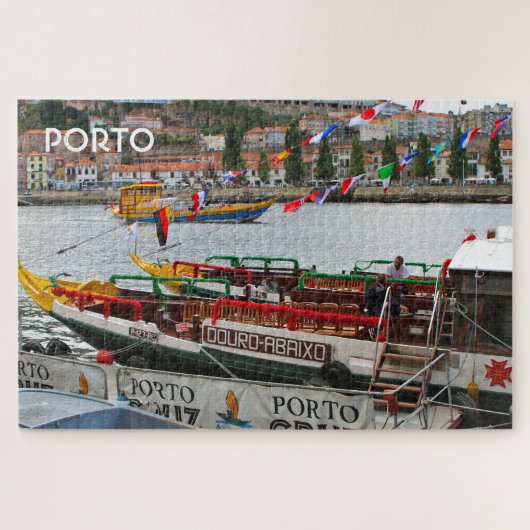 Porto: Cruiseschepen op de kade, Portugal Legpuzzel (Horizontaal)