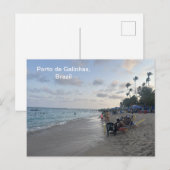 Porto de Galinhas, Brazilië briefkaart (Voorkant / Achterkant)