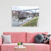 Porto Dom Luis I Bridge uitzicht Canvas Afdruk (Insitu (Woonkamer))