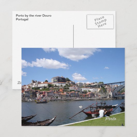 Porto door de rivier, briefkaart (Voorkant / Achterkant)