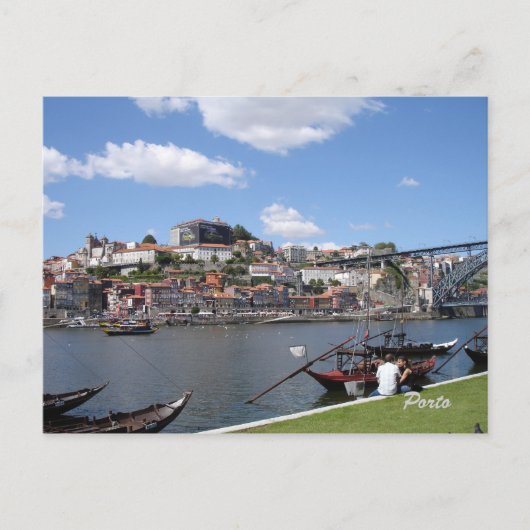 Porto door de rivier, briefkaart (Voorkant)