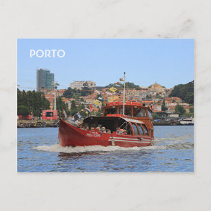 Porto: Douro-boot, Portugal Briefkaart