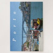 Porto. Douro River en Dom Luis I Bridge. Legpuzzel (Verticaal)