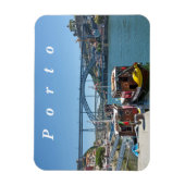 Porto. Douro River en Dom Luis I Bridge. Magneet (Verticaal)